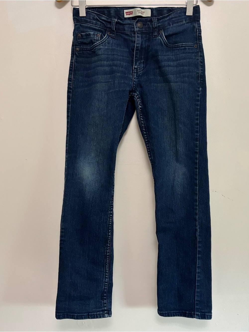 Levi's Boys 511 Slim Indigo Straight-Leg Jeans Size 12